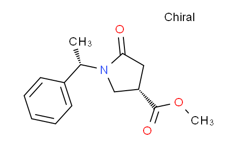 146348-14-3 | (S)-Methyl 5-oxo-1-((S)-1-phenylethyl)pyrrolidine-3-carboxylate
