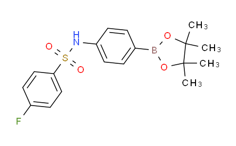 1469930-84-4 | 4-Fluoro-N-[4-(4,4,5,5-tetramethyl-1,3,2-dioxaborolan-2-yl)phenyl]benzenesulfonamide