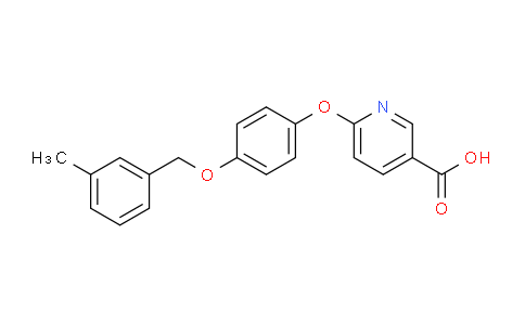 DY24W884 | 639091-43-3 | 3-PYRIDINECARBOXYLIC ACID, 6-[4-[(3-METHYLPHENYL)METHOXY]PHENOXY]-