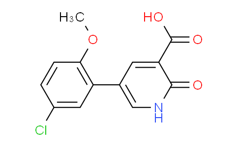 MC250D72 | 1261986-63-3 | 3-Pyridinecarboxylic acid, 5-(5-chloro-2-methoxyphenyl)-1,2-dihydro-2-oxo-