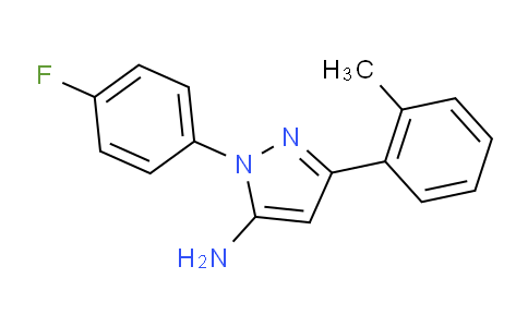 618098-18-3 | 1-(4-FLUOROPHENYL)-3-(2-METHYLPHENYL)-1H-PYRAZOL-5-AMINE
