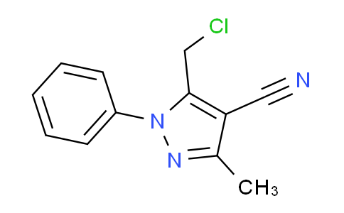 698367-00-9 | 5-(chloromethyl)-3-methyl-1-phenyl-1H-pyrazole-4-carbonitrile