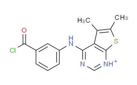 DY252C76 | 474263-21-3 | 3-[(5,6-dimethylthieno[2,3-d]pyrimidin-1-ium-4-yl)amino]benzoic acid chloride