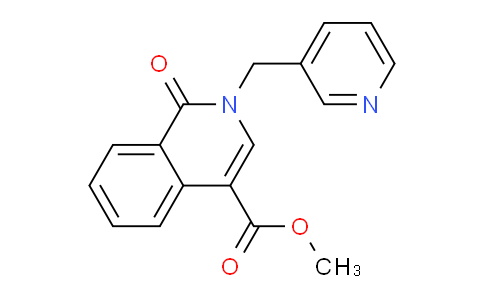 446276-03-5 | methyl 1-oxo-2-[(pyridin-3-yl)methyl]-1,2-dihydroisoquinoline-4-carboxylate