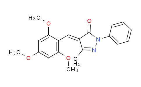 DY252M43 | 444714-81-2 | 3-Methyl-1-phenyl-4-((2,4,6-trimethoxyphenyl)methylene)-2-pyrazolin-5-one