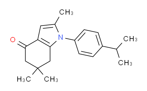 DY252P97 | 627836-52-6 | 2,6,6-トリメチル-1-[4-(プロパン-2-イル)フェニル]-4,5,6,7-テトラヒドロ-1H-インドール-4-オン