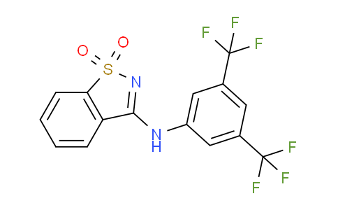 823830-85-9 | N-[3,5-双(三氟甲基)苯基]-1,2-苯并噻唑-3-胺-1,1-二氧化物