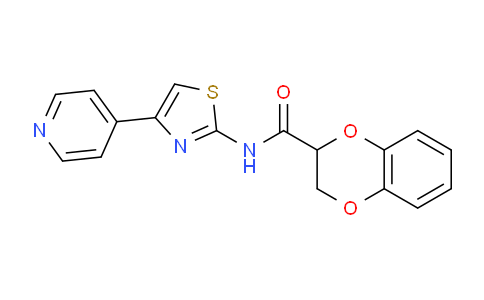 681173-76-2 | N-(4-Pyridin-4-yl-1,3-thiazol-2-yl)-2,3-dihydro-1,4-benzodioxine-3-carboxamide