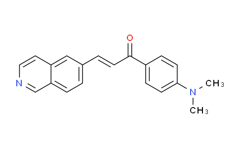 3003751-14-9 | 2-Propen-1-one, 1-[4-(dimethylamino)phenyl]-3-(6-isoquinolinyl)-, (2E)-