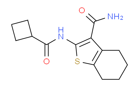 612829-80-8 | 2-[(Cyclobutylcarbonyl)amino]-4,5,6,7-tetrahydrobenzo[b]thiophene-3-carboxamide
