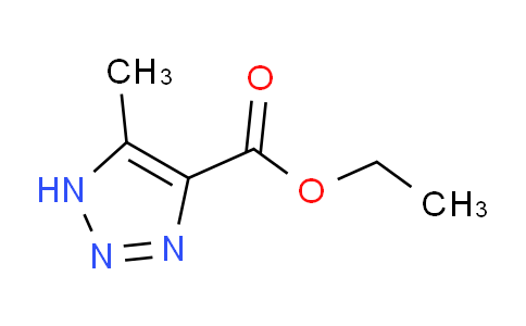 CAS No. 4343-73-1, ethyl 5-methyl-1H-1,2,3-triazole-4-carboxylate