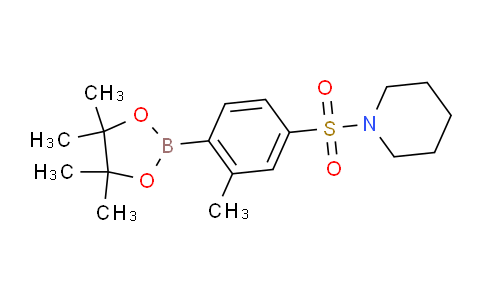 2828439-50-3 | 1-((3-Methyl-4-(4,4,5,5-tetramethyl-1,3,2-dioxaborolan-2-yl)phenyl)sulfonyl)piperidine