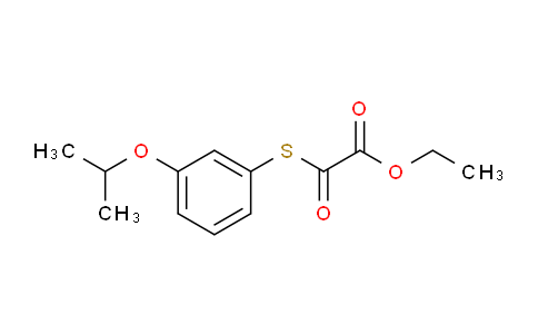 DY256C30 | 1443309-51-0 | Ethyl 2-((3-isopropoxyphenyl)thio)-2-oxoacetate