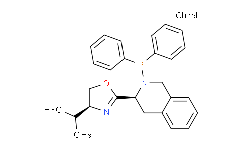 608533-79-5 | (S)-2-((S)-2-(Diphenylphosphanyl)-1,2,3,4-tetrahydroisoquinolin-3-yl)-4-isopropyl-4,5-dihydrooxazole