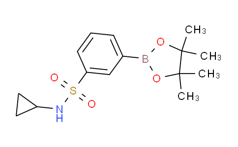 1416367-02-6 | N-cyclopropyl-3-(tetramethyl-1,3,2-dioxaborolan-2-yl)benzene-1-sulfonamide