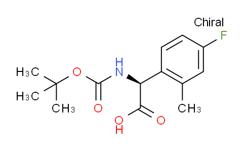 2241594-11-4 | (S)-2-((叔丁氧羰基)氨基)-2-(4-氟-2-甲基苯基)乙酸