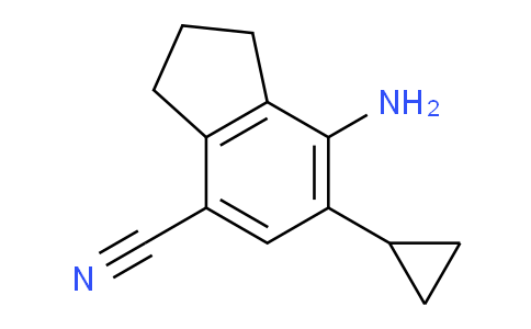 DY257P92 | 2676863-74-2 | 7-Amino-6-cyclopropyl-2,3-dihydro-1H-indene-4-carbonitrile