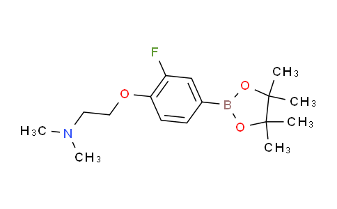 2828433-72-1 | 2-(2-氟-4-(4,4,5,5-四甲基-1,3,2-二氧杂硼杂环戊烷-2-基)苯氧基)-N,N-二甲基乙胺
