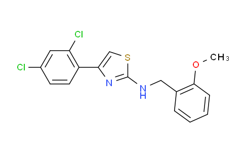 565179-64-8 | 2-Thiazolamine, 4-(2,4-dichlorophenyl)-N-[(2-methoxyphenyl)methyl]-
