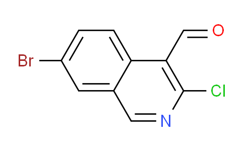 CAS No. 1581764-48-8, 7-Bromo-3-chloroisoquinoline-4-carbaldehyde