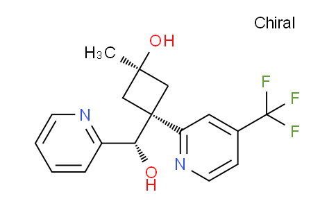 MC258A46 | 1432051-63-2 | (S)--[cis-3-Hydroxy-3-methyl-1-[4-(trifluoromethyl)-2-pyridinyl]cyclobutyl]-2-pyridinemethanol