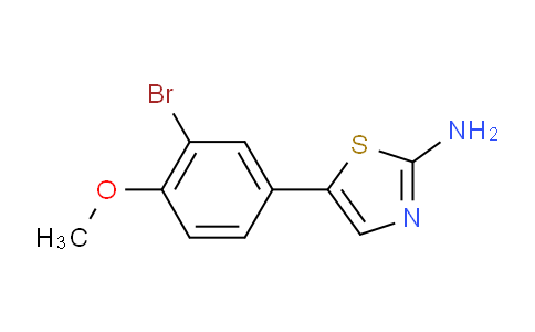 764710-12-5 | 5-(3-BROMO-4-METHOXYPHENYL)THIAZOL-2-YLAMINE