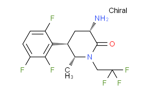 1375794-72-1 | (3S,5S,6R)-3-Amino-6-methyl-1-(2,2,2-trifluoroethyl)-5-(2,3,6-trifluorophenyl)piperidin-2-one
