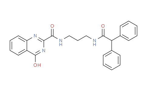 CAS No. 1119503-63-7, N-{3-[(Diphenylacetyl)amino]propyl}-4-hydroxyquinazoline-2-carboxamide