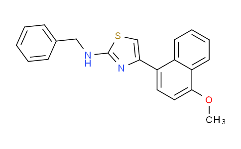 MC258T44 | 901273-39-0 | N-benzyl-4-(4-methoxynaphthalen-1-yl)-1,3-thiazol-2-amine