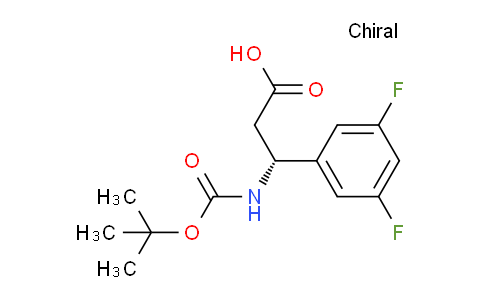 CAS No. 1241684-11-6, (3R)-3-{(tert-butoxy)carbonylamino}-3-(3,5-difluorophenyl)propanoic acid
