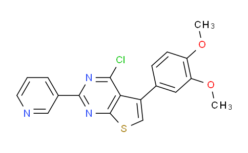 793727-89-6 | 4-chloro-5-(3,4-dimethoxyphenyl)-2-pyridin-3-ylthieno[2,3-d]pyrimidine