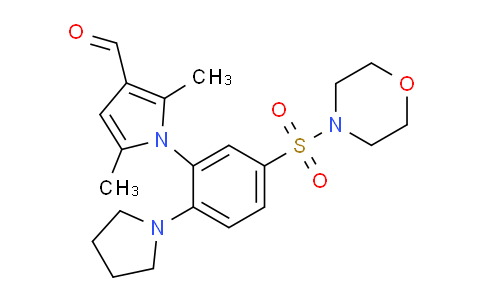 716373-76-1 | 2,5-dimethyl-1-5-(morpholine-4-sulfonyl)-2-(pyrrolidin-1-yl)phenyl-1H-pyrrole-3-carbaldehyde