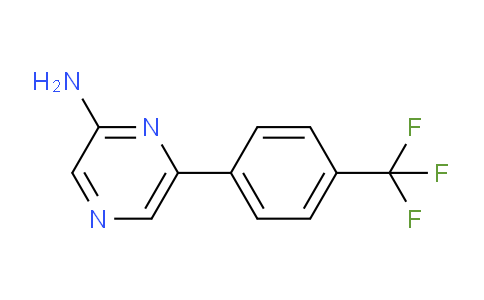 CAS No. 1159819-32-5, 6-(4-(Trifluoromethyl)phenyl)pyrazin-2-amine