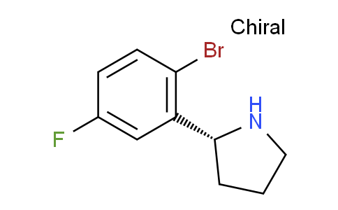 1228571-56-9 | (2R)-2-(2-溴-5-氟苯基)吡咯烷