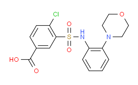 380349-02-0 | 4-氯-3-{2-(吗啉-4-基)苯基氨磺酰基}苯甲酸
