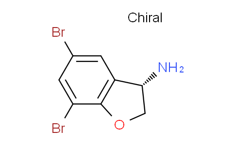 1272738-41-6 | 3-Benzofuranamine, 5,7-dibromo-2,3-dihydro-, (3S)-
