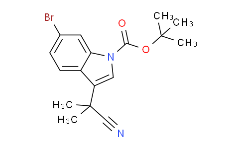 2447043-21-0 | 6-溴-3-(2-氰基丙烷-2-基)-1H-吲哚-1-甲酸叔丁酯