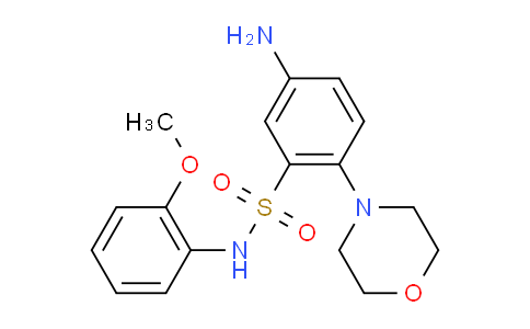 326023-21-6 | 5-amino-N-(2-methoxyphenyl)-2-(morpholin-4-yl)benzene-1-sulfonamide