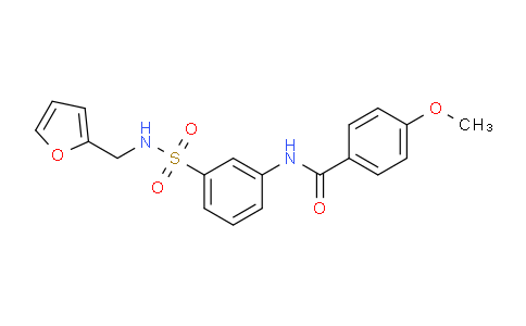522625-85-0 | Benzamide, N-[3-[[(2-furanylmethyl)amino]sulfonyl]phenyl]-4-methoxy-