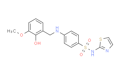 684236-01-9 | 4-(2-Hydroxy-3-methoxyphenyl)methylamino-N-2-thiazolyl-benzenesulfonamide