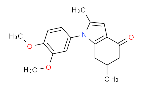 1024367-53-0 | 1-(3,4-dimethoxyphenyl)-2,6-dimethyl-4,5,6,7-tetrahydro-1H-indol-4-one