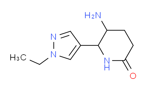 DY25D626 | 1690433-86-3 | 5-amino-6-(1-ethyl-1H-pyrazol-4-yl)piperidin-2-one