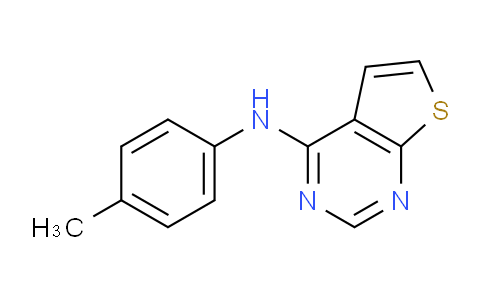 CAS No. 63895-45-4, Thieno[2,3-d]pyrimidin-4-amine, N-(4-methylphenyl)-