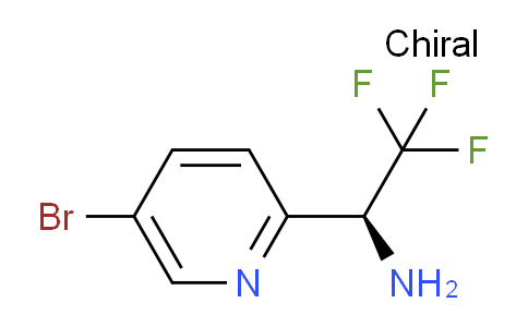CAS No. 1213534-94-1, 2-吡啶甲胺，5-溴-α-(三氟甲基)-，(αS)-
