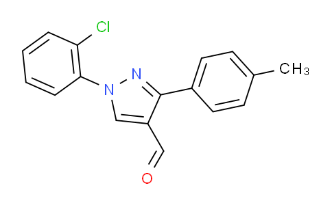 956198-10-0 | 1-(2-chlorophenyl)-3-(4-methylphenyl)-1H-pyrazole-4-carbaldehyde