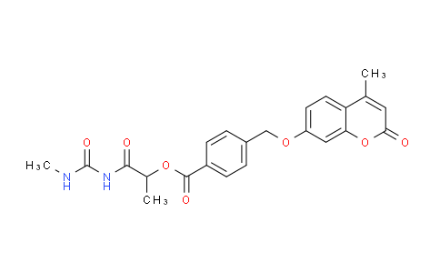 937891-74-2 | 1-(methylcarbamoyl)amino-1-oxopropan-2-yl 4-{(4-methyl-2-oxo-2H-chromen-7-yl)oxymethyl}benzoate