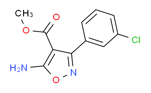 132066-28-5 | 5-氨基-3-(3-氯苯基)-异噁唑-4-羧酸甲酯