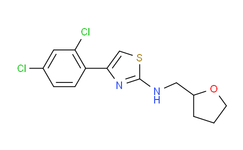 560998-17-6 | 4-(2,4-dichlorophenyl)-N-(oxolan-2-yl)methyl-1,3-thiazol-2-amine