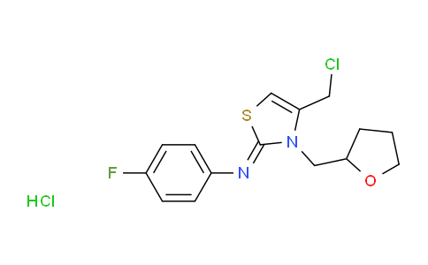 1181471-90-8 | 4-(Chloromethyl)-N-(4-fluorophenyl)-3-(oxolan-2-ylmethyl)-2,3-dihydro-1,3-thiazol-2-imine Hydrochloride