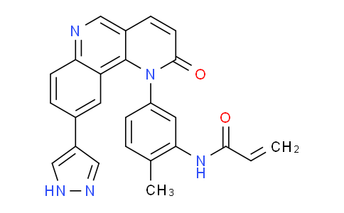 DY25M093 | 1469988-63-3 | N-[2-Methyl-5-[2-oxo-9-(1H-pyrazol-4-yl)-1-benzo[h][1,6]naphthyridinyl]phenyl]-2-propenamide